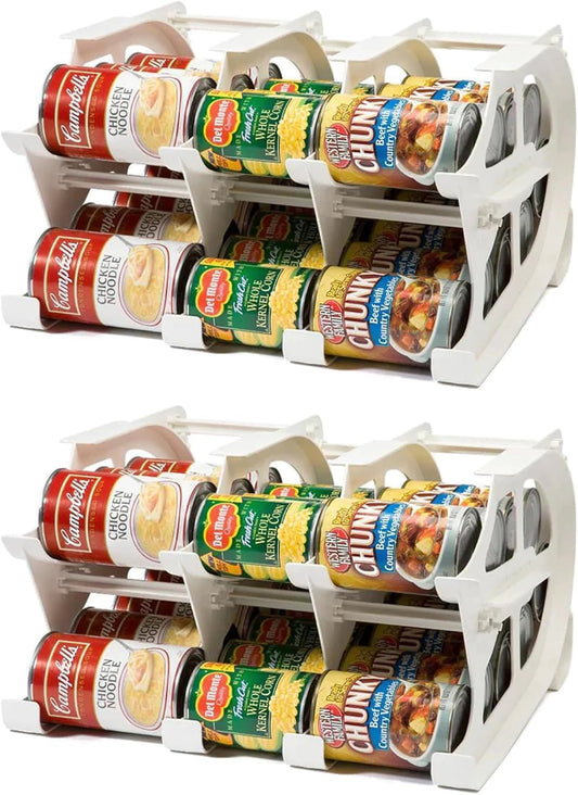 FIFO Countertop Mini Can Tracker for Pantry Organization and Storage