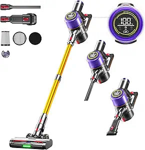 JASTIP Cordless Vacuum Cleaner with 55 Mins Runtime & Strong Suction