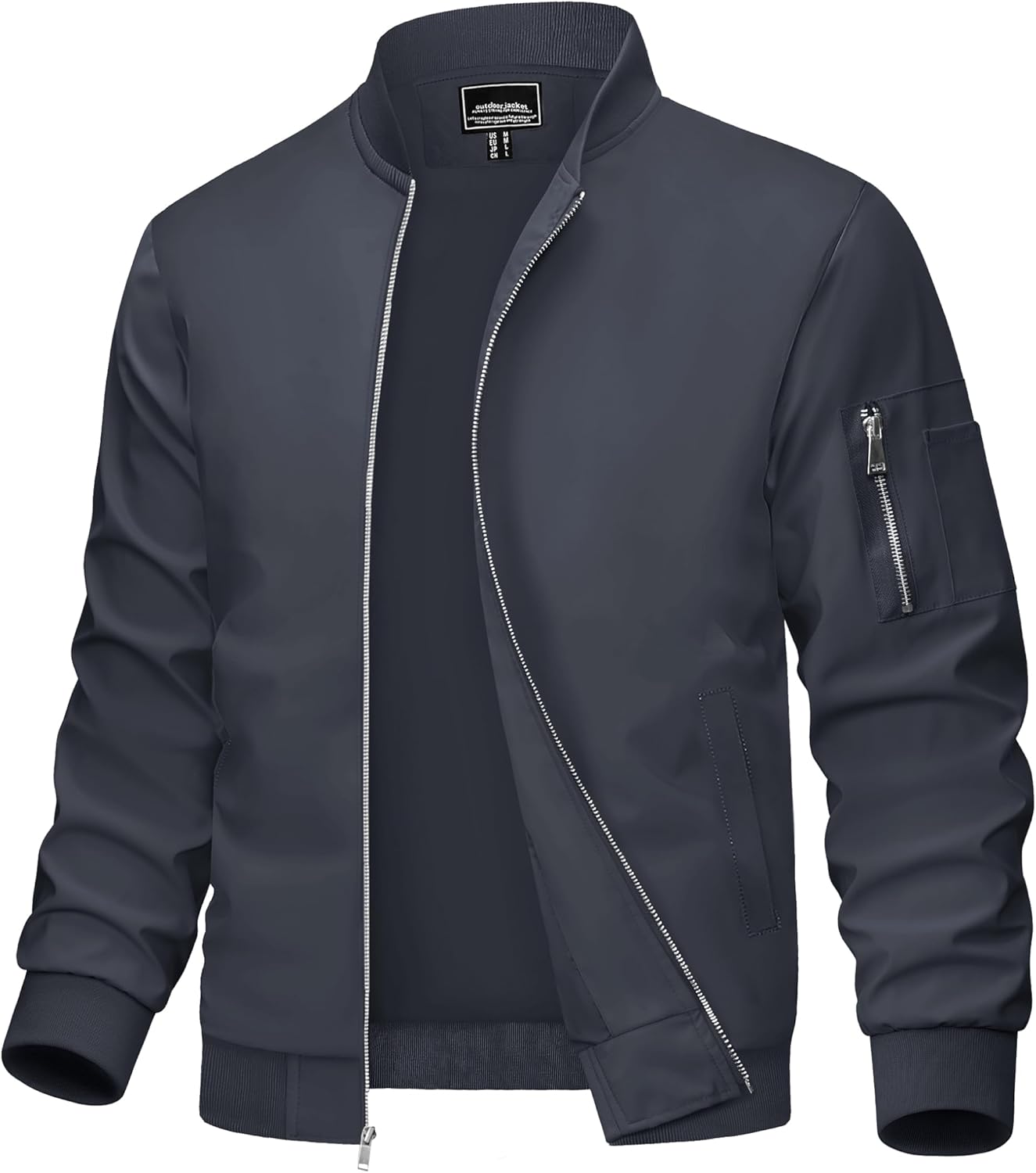 Lightweight Men's Bomber Jacket for Casual Spring and Fall Wear