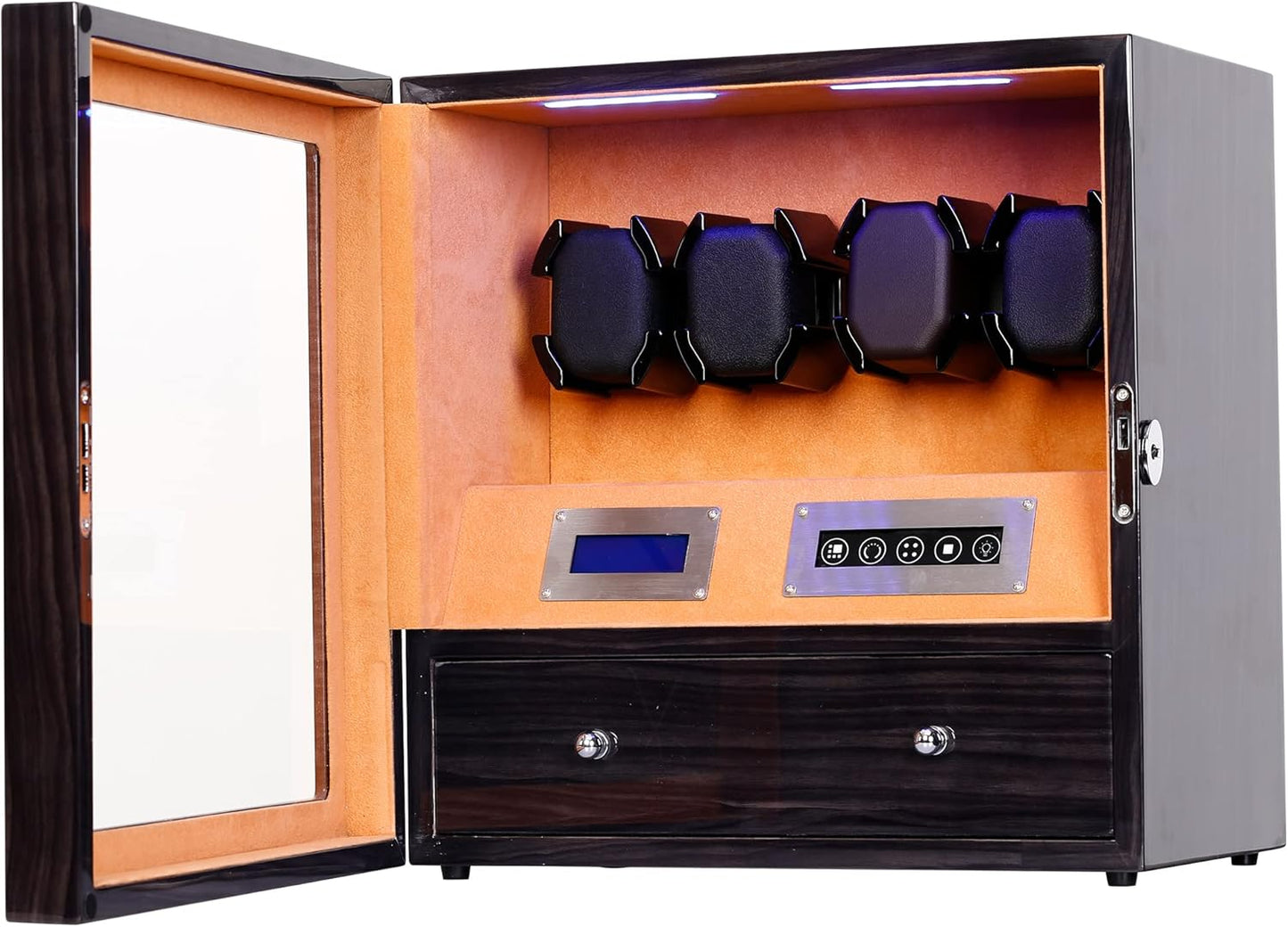 Ultra-Quiet Watch Winder with Storage Drawer