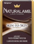 Trojan Naturalamb Natural Skin Lubricated Luxury Condoms - Natural