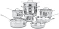 Cuisinart Contour Stainless 13-Piece Cookware Set - Even Heat