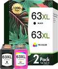63 63XL Ink Cartridges Combo Pack for HP Envy and OfficeJet - High