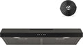 FIREGAS Black Range Hood 30 in Under Cabinet - Quiet 300 CFM