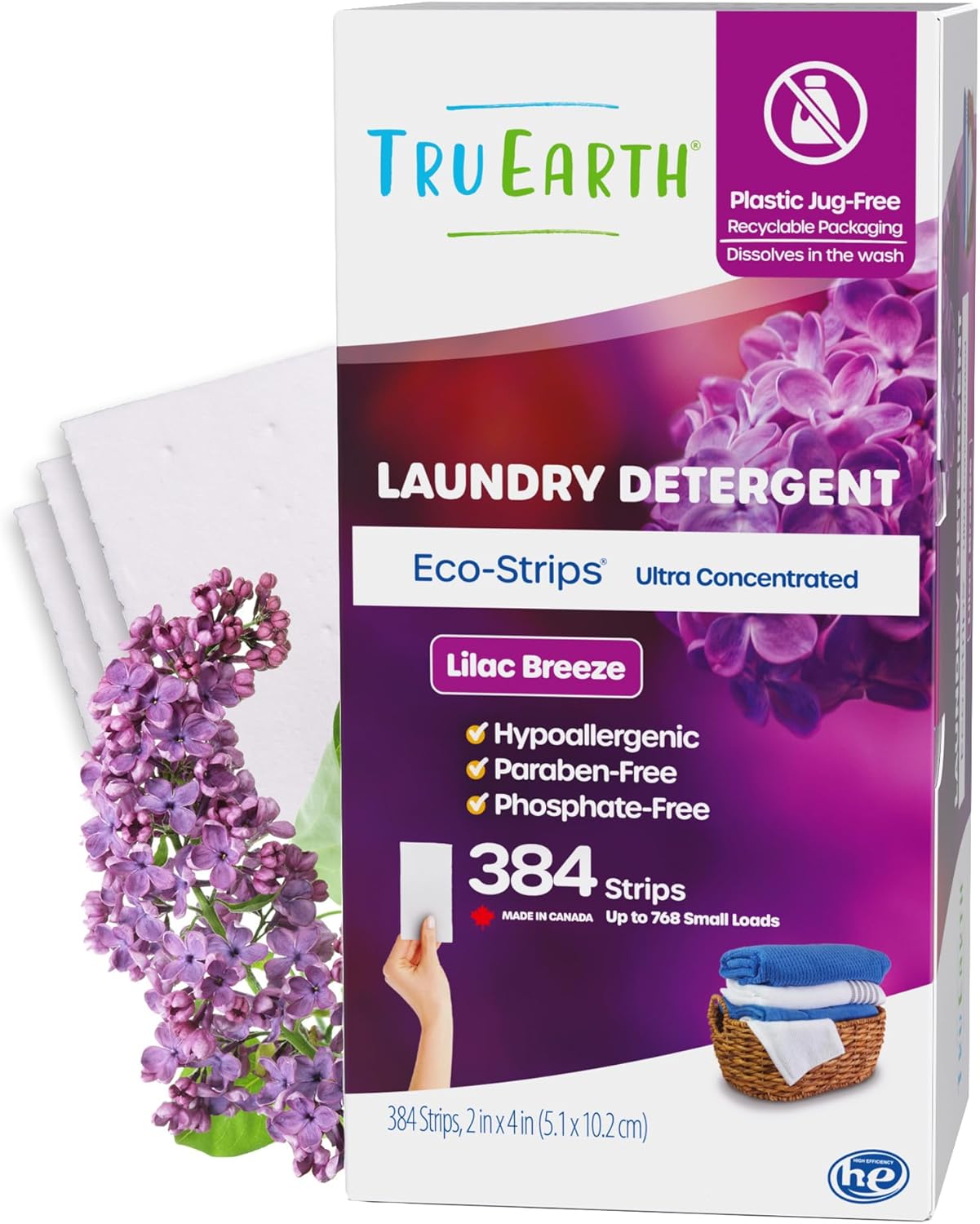 Eco-Friendly Laundry Detergent Strips for Sensitive Skin - 384 Loads