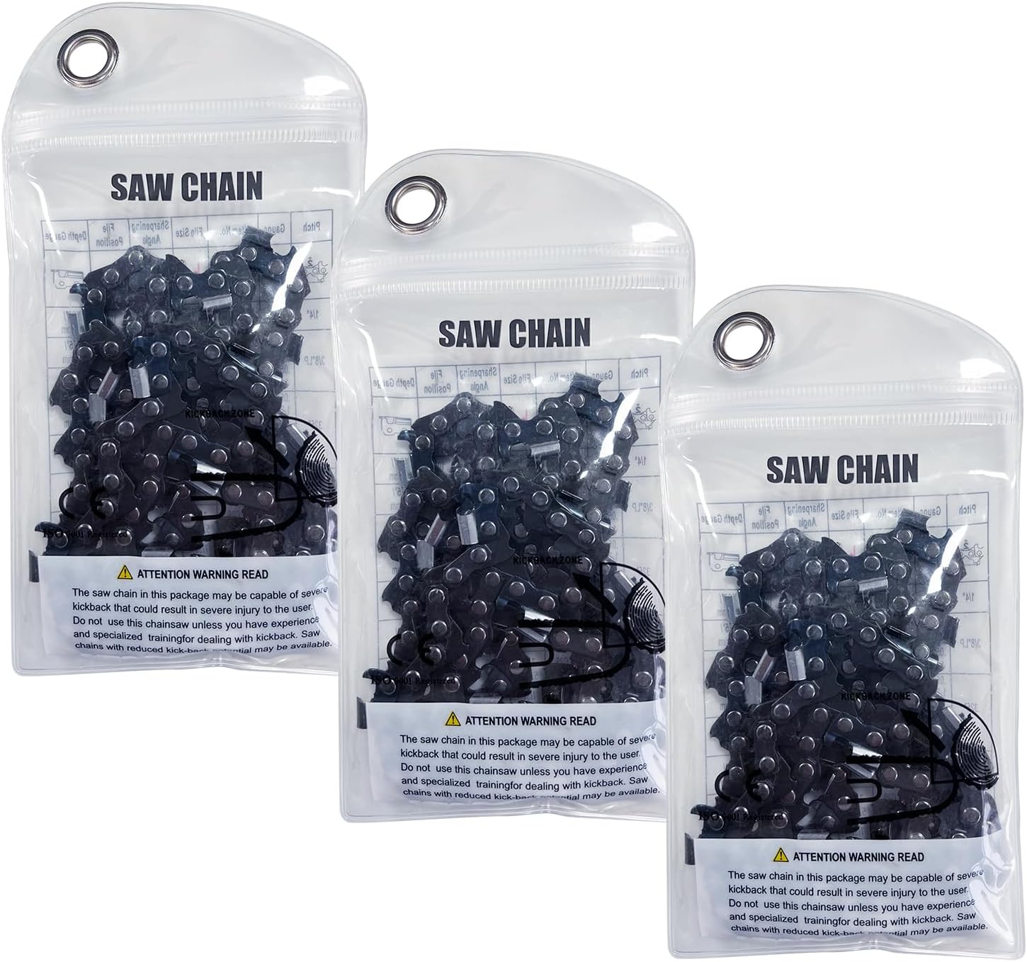 SUNGATOR 3-Pack 18 Inch Chainsaw Chain for Stihl Models