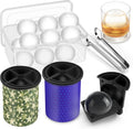 Clear Ice Cube Maker 2 Pack - Large 2.5in Stainless Steel Spheres