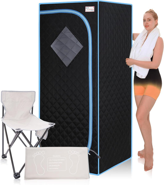 Home Spa Bliss: Portable Infrared Sauna & Chair Set