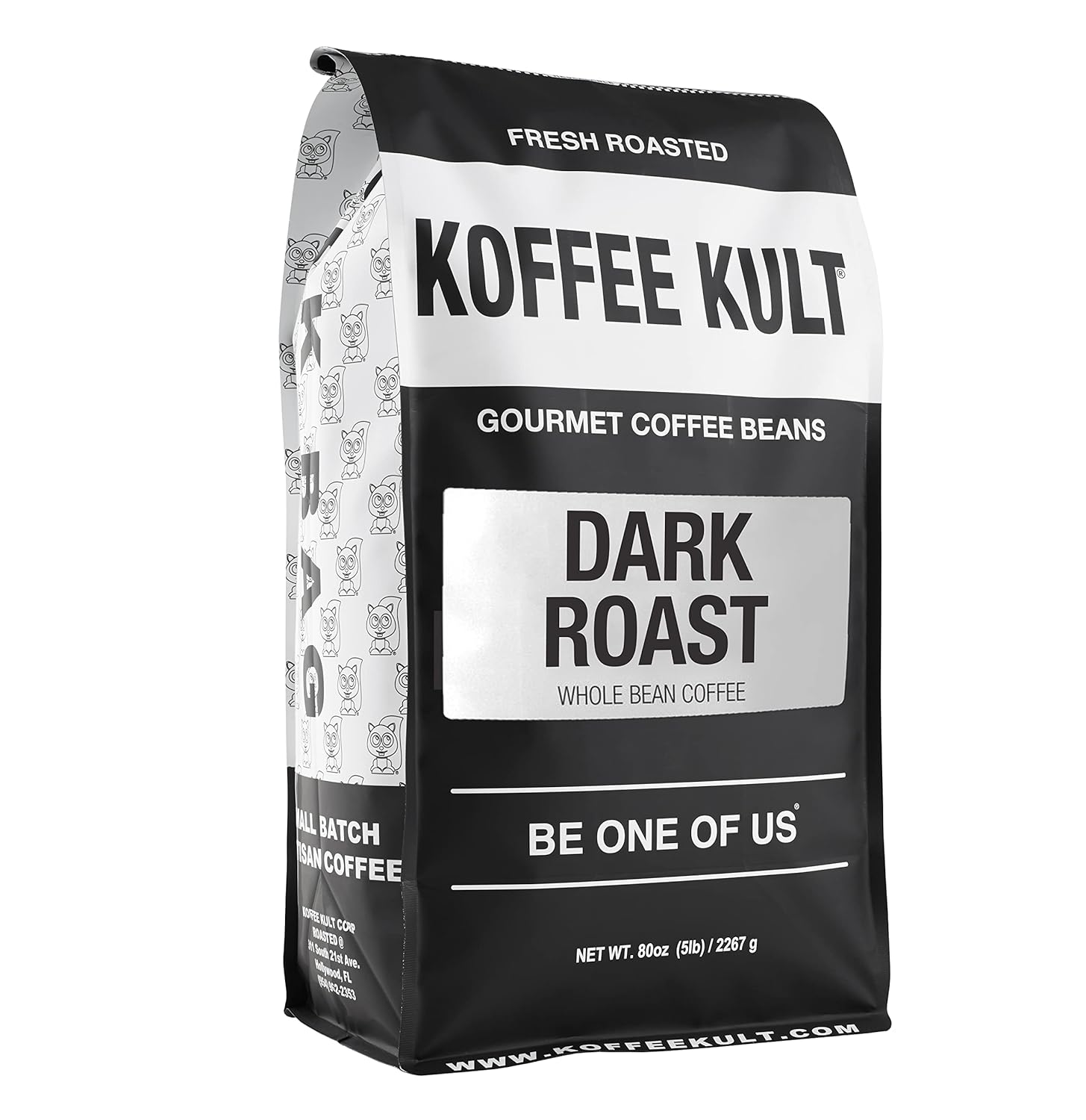 Koffee Kult Dark Roast Whole Bean Coffee with Chocolate Notes
