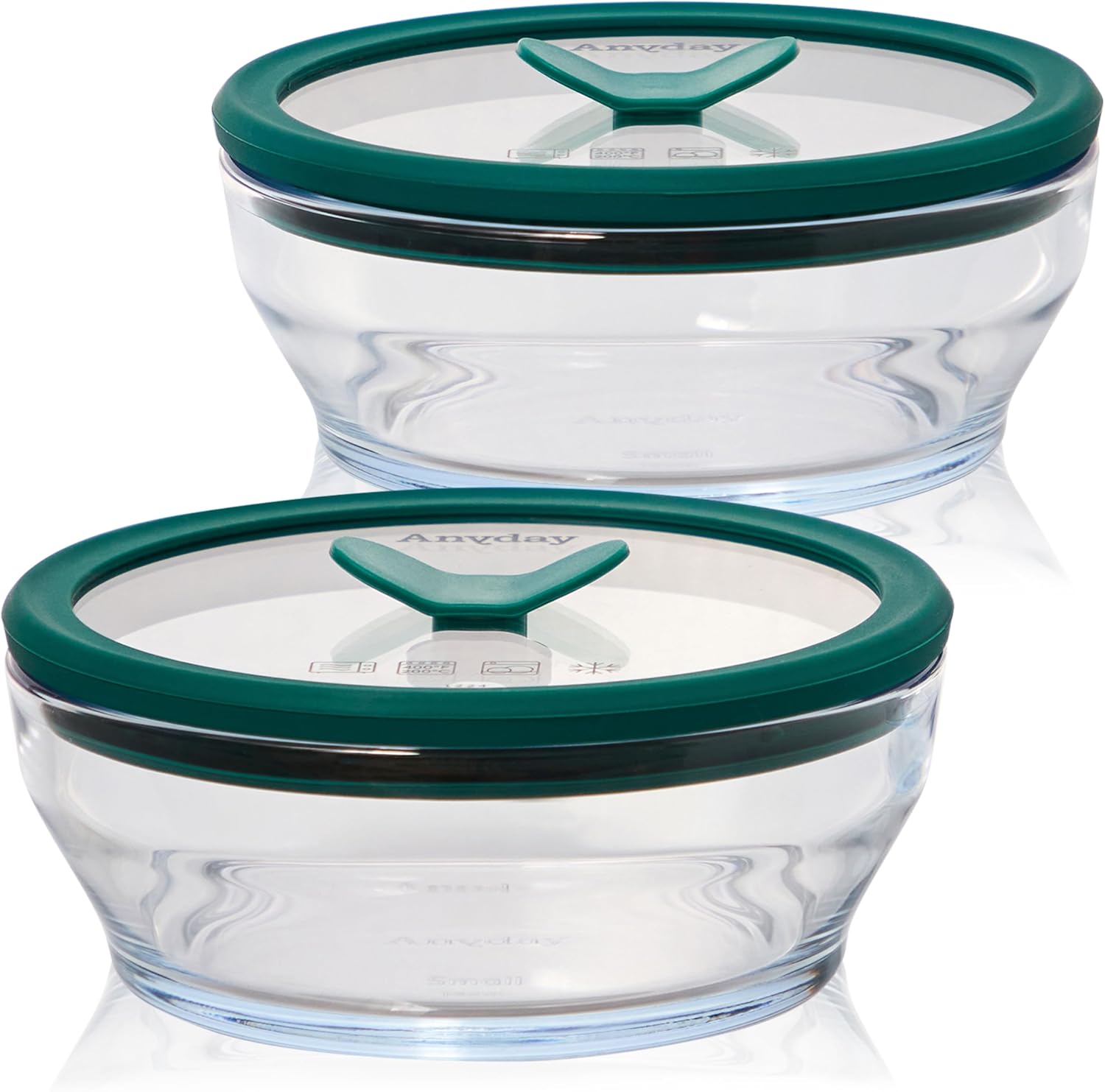 Anyday 2-Pack Glass Food Storage Set for Healthy Meal Prep