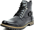 Bruno Marc Men's Motorcycle Combat Boots Zipper Biker (Style 62TY)