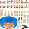 CheeMuii 100 ft 1/4 in DOT Air Line Kit - Complete Fittings Set