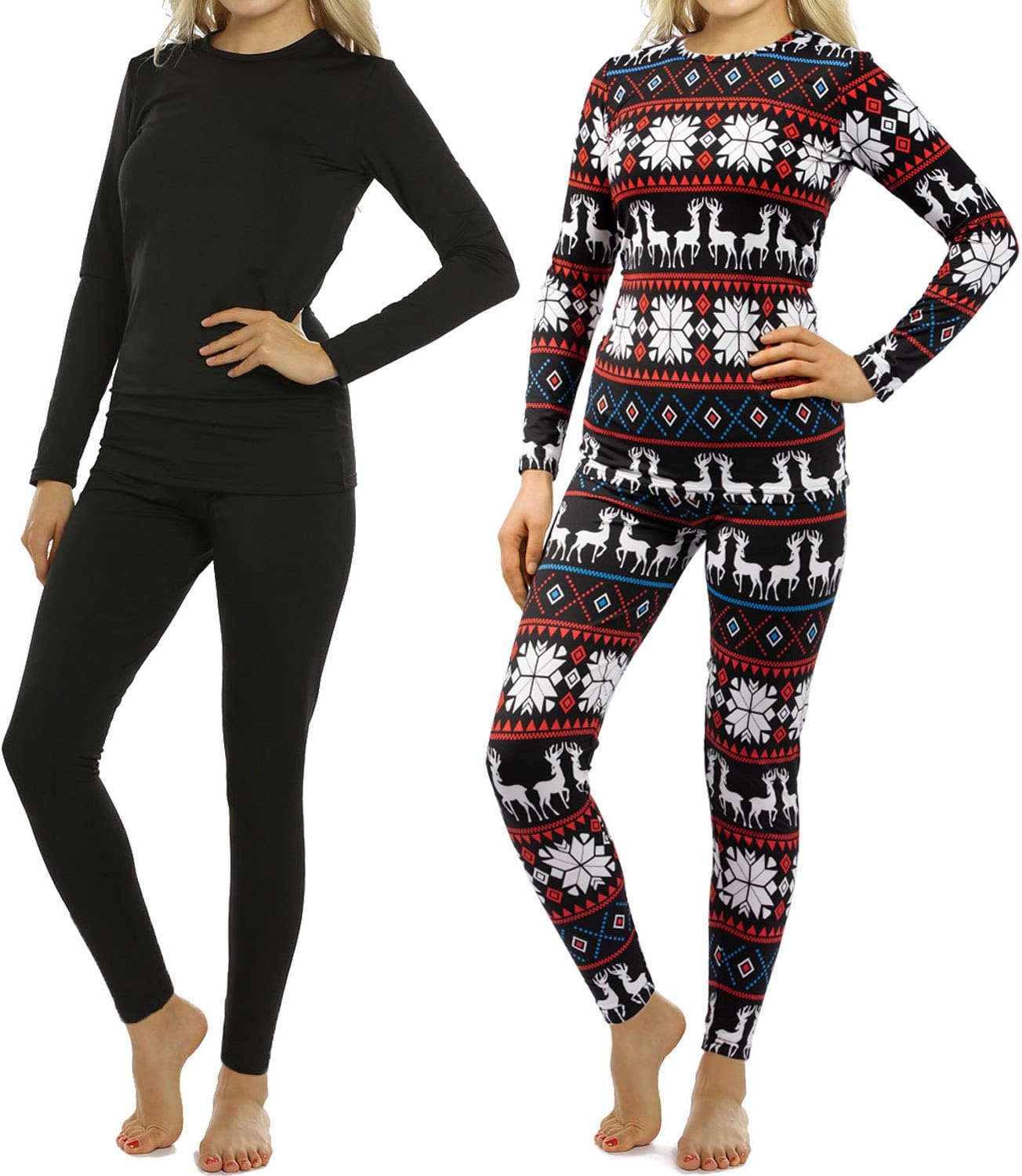ViCherub Thermal Underwear for Women Fleece Lined Long Johns