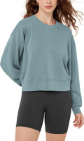 Modal Soft Cropped Sweatshirt for Women - Comfortable Everyday Crop