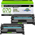 greencycle 070 Black Toner Cartridge Compatible Replacement 2-Pack