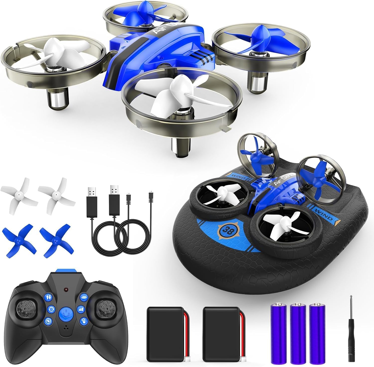 Mini Drone for Adults - 2 in 1 Drone & Car with Altitude Hold