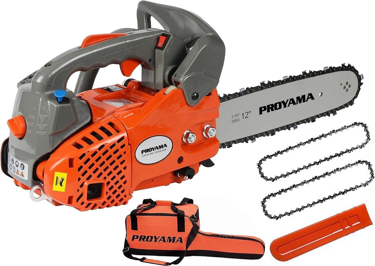 PROYAMA 26CC 2-Cycle Top Handle Gas Chainsaw for Wood Cutting
