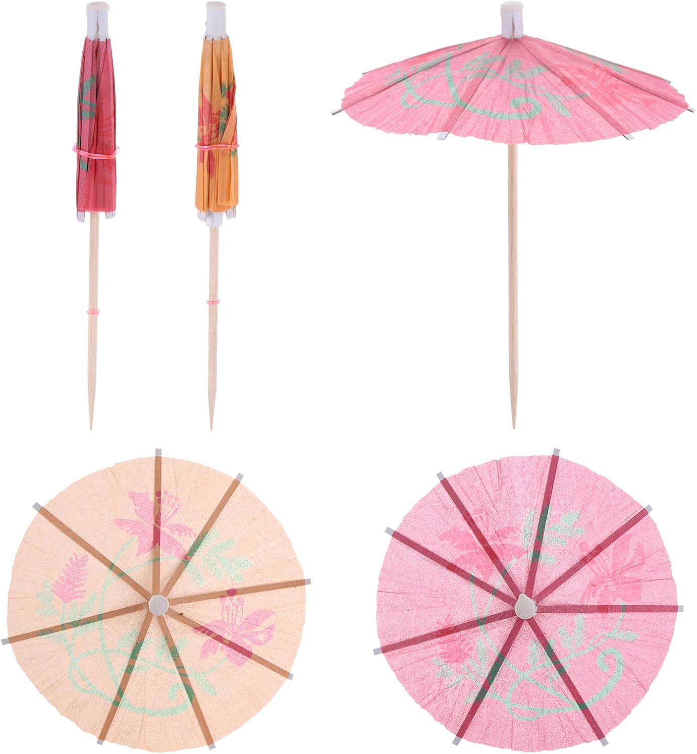Colorful Mini Umbrella Picks - Beach Party Essential