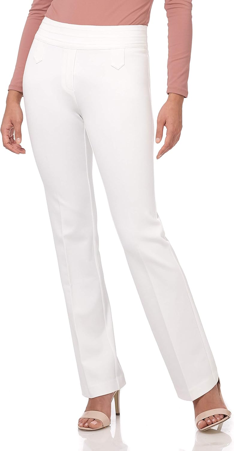 Rekucci Women's Secret Figure Bootcut Pants with Tummy Control