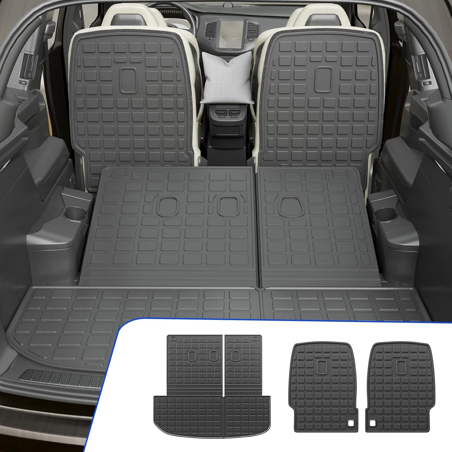 Rongtaod Cargo Mat for 2020-2025 Hyundai Palisade 7 Seats