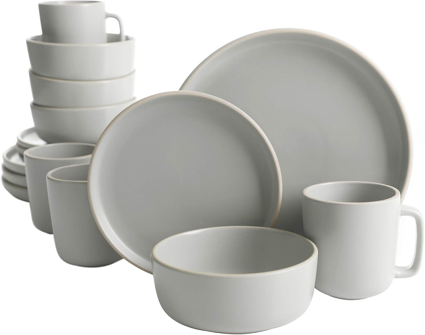Gibson Home Zuma 16 Piece Round Kitchen Dinnerware Set Review