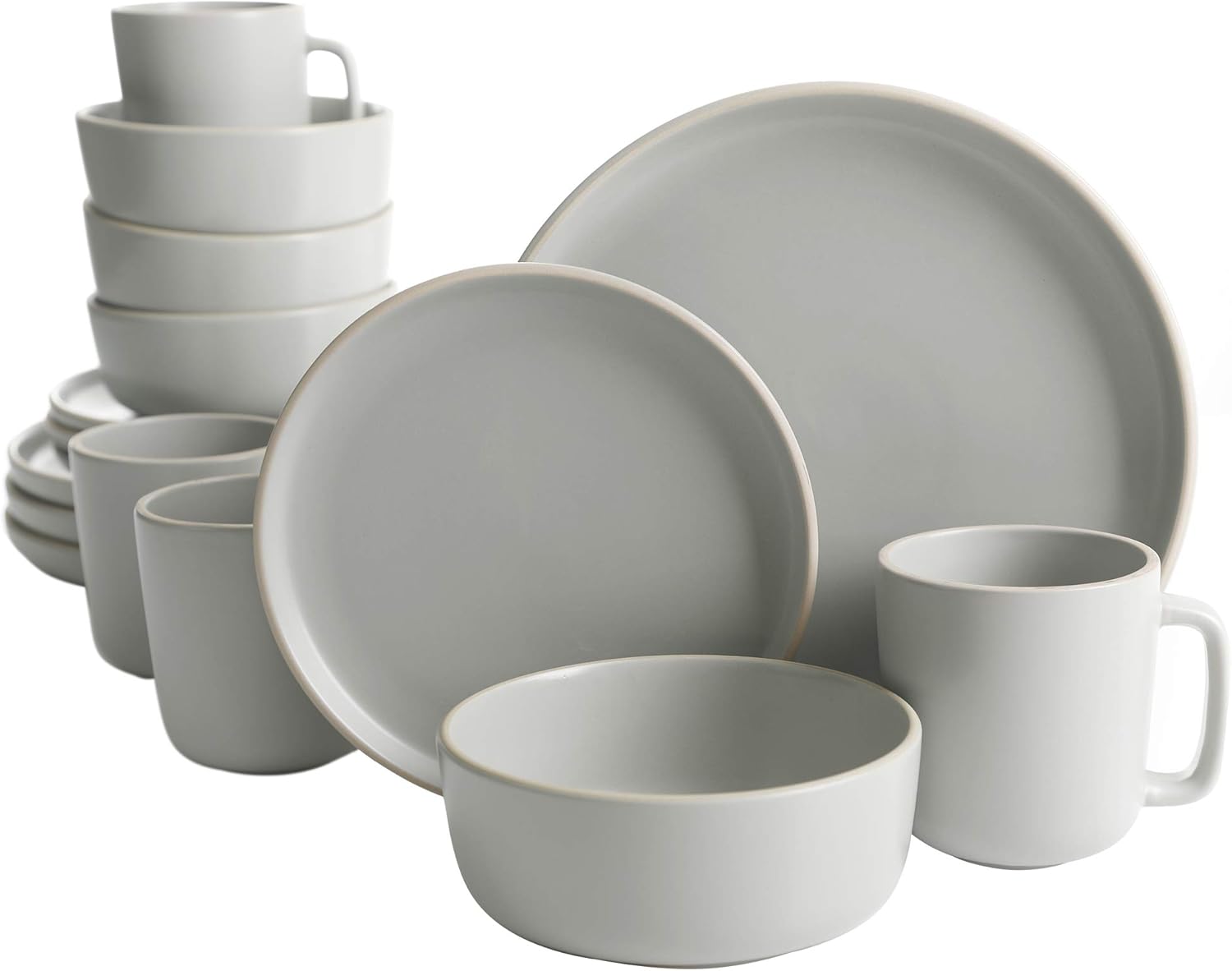 Gibson Home Zuma 16 Piece Round Kitchen Dinnerware Set Review