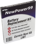 NewPower99 Battery Replacement Kit for Garmin Nuvi 65 - Extended Life