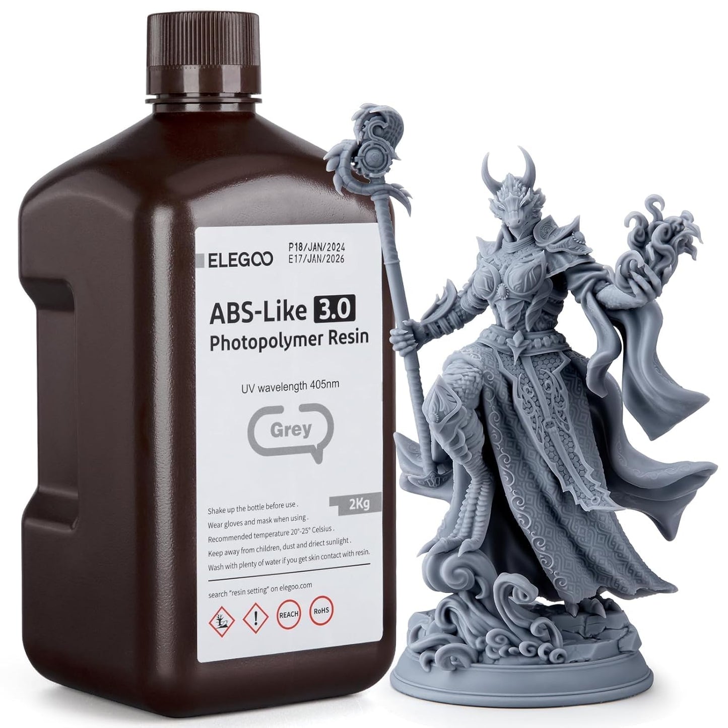 ELEGOO ABS-Like 3D Printer Resin 3.0 for High Precision Prints