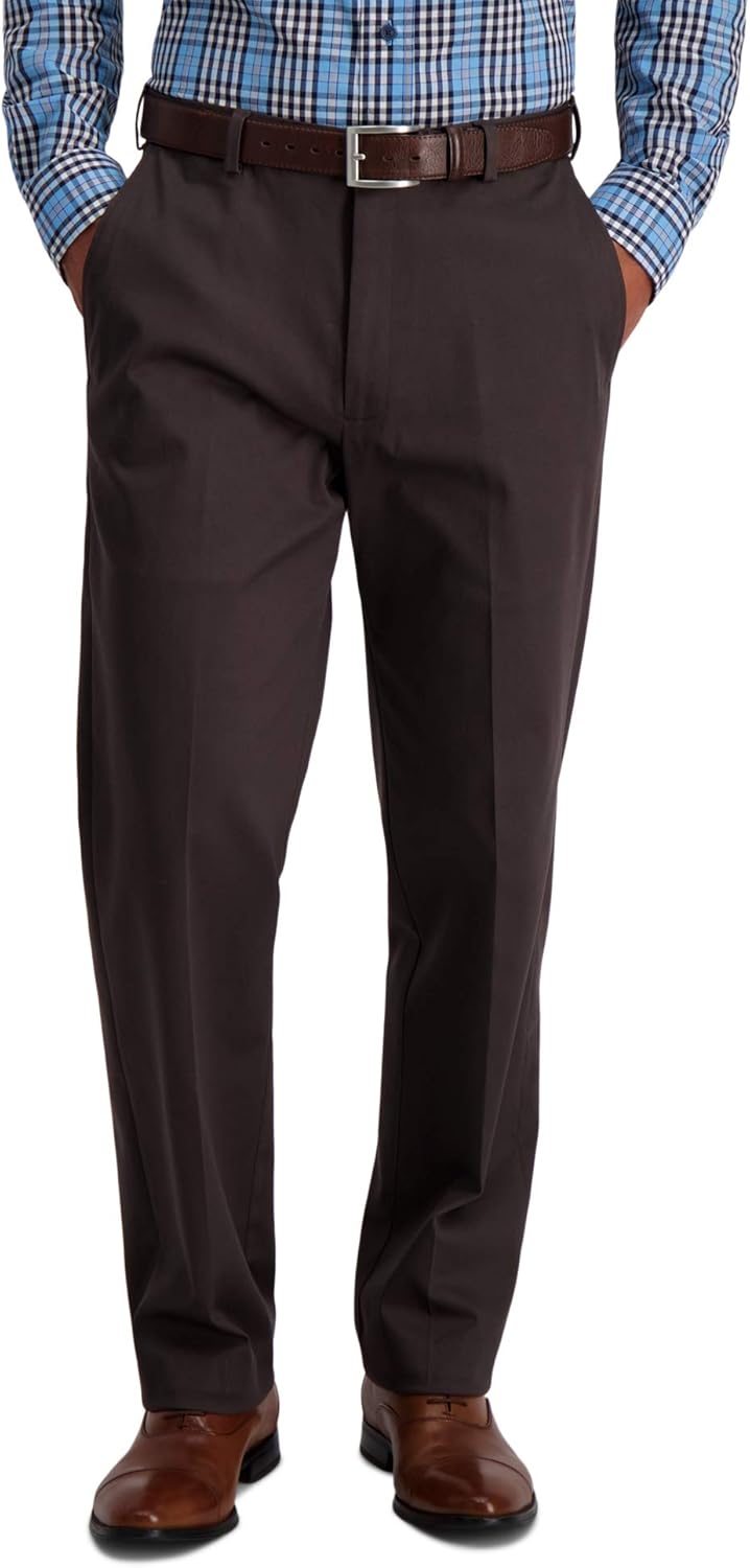 Haggar Men's Iron Free Premium Khaki Classic Fit Casual Pant