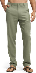 Willit Men's Linen Pants Casual Dress Pants - Lightweight Summer wick