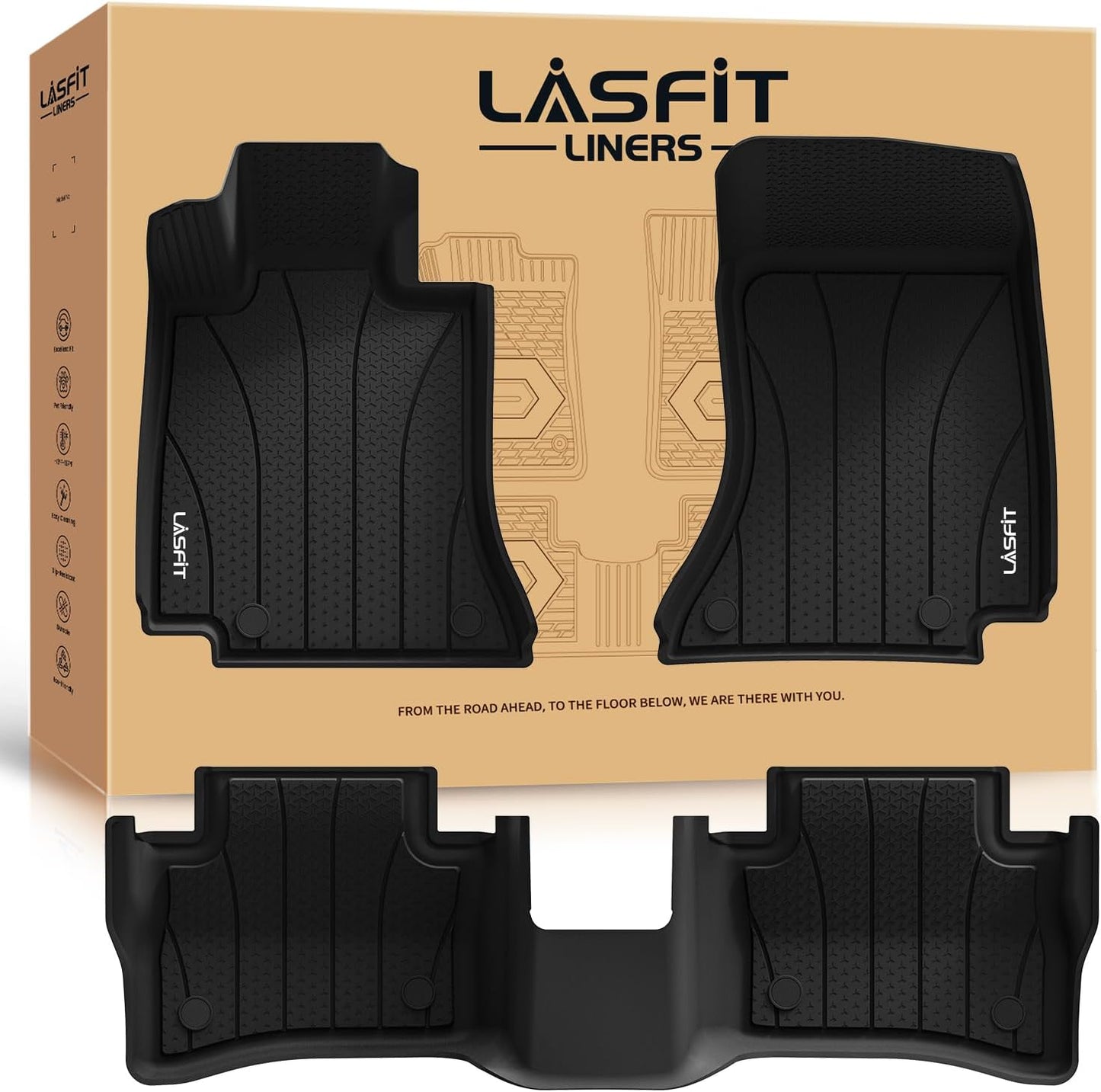 Custom Fit LASFIT Floor Mats for Mercedes Benz E Class 2024-2026