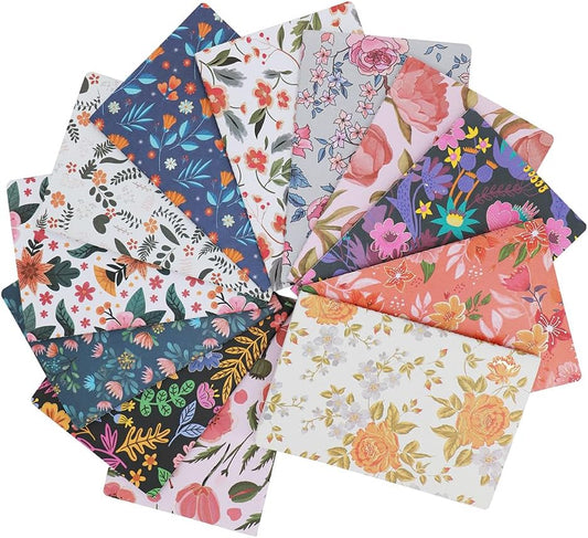 Wotion Floral Bliss Composition Journals - 12 Pack, 60 Pages, Hard Cover, Ideal for School & Office