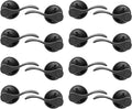 Probrico Dummy Door Lever Wave Style Black - Single Side Dummy