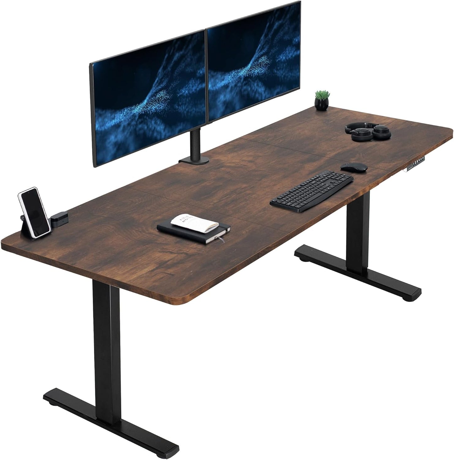 VIVO Large Electric Standing Desk with Memory Height Adjustment