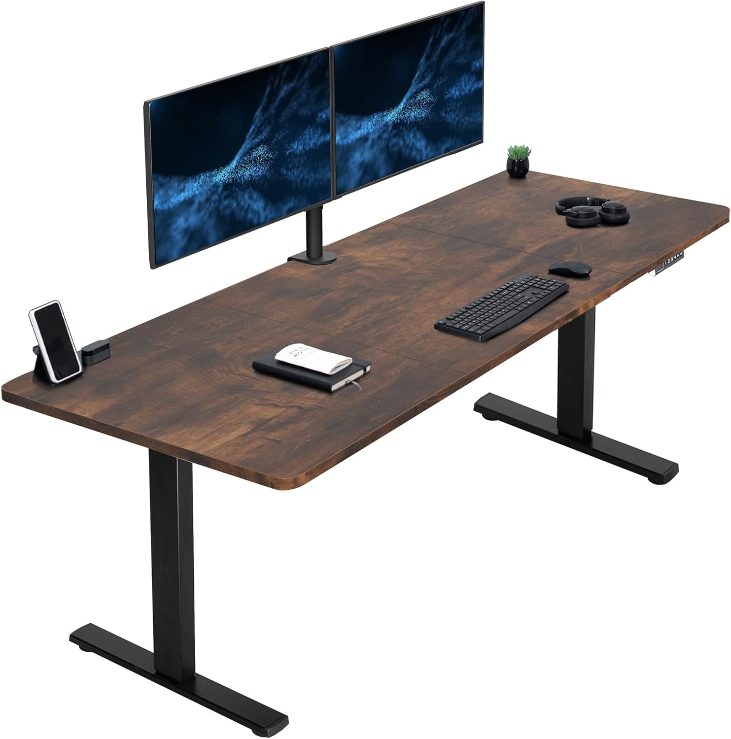 VIVO Large Electric Standing Desk with Memory Height Adjustment