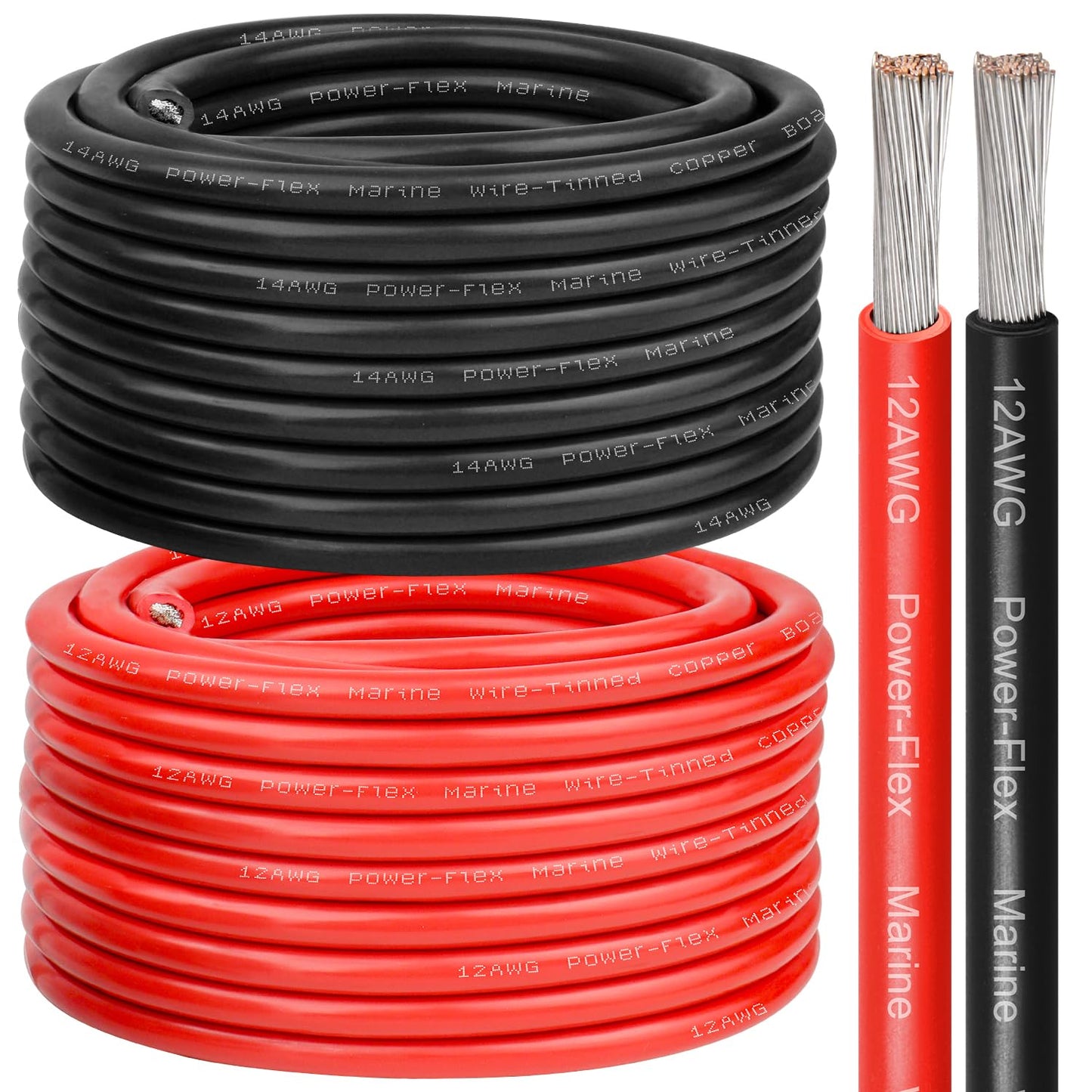 12 Gauge Marine Wire for Boats, RVs, and Automotive Wiring