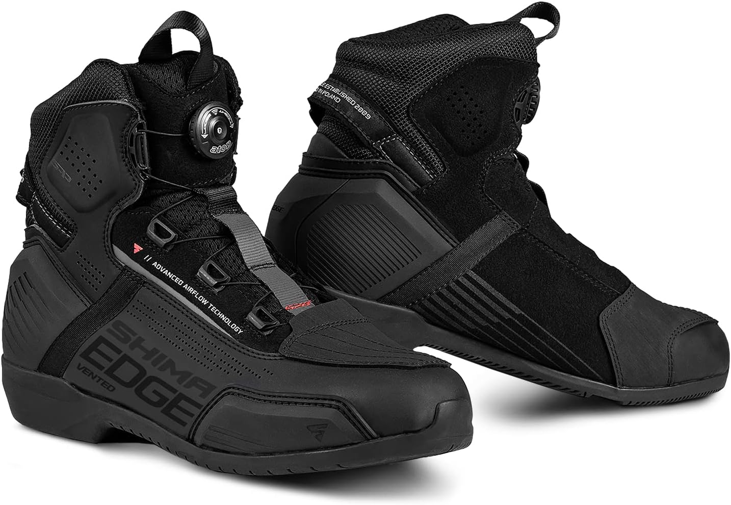SHIMA Edge Vented Motorcycle Shoes for Men with Ankle Support