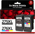 275XL 276XL Compatible Ink Cartridges Replacement 2-Pack - High Yield