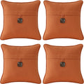 Outdoor Sunbrella Decorative Pillows Pack of 4 - Durable Patio Accent