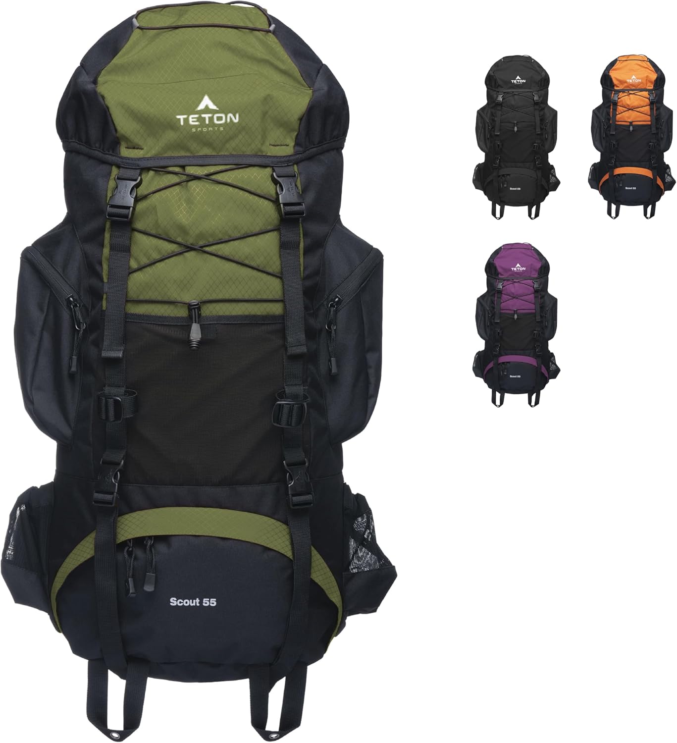 TETON 55L Scout Backpack: Rain Cover, Perfect for Hiking