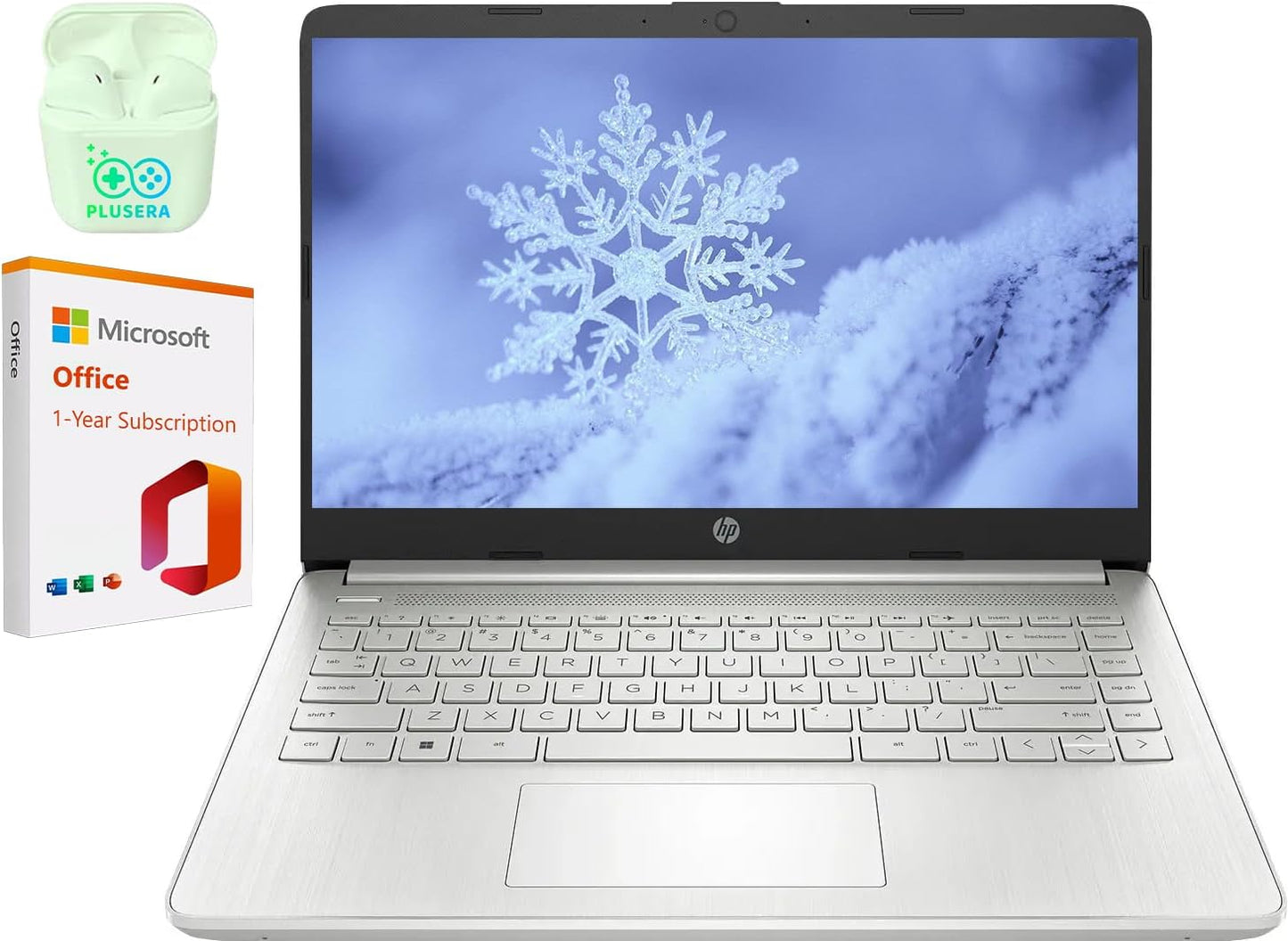 HP 14in LED Business Laptop with Intel Quad-Core N4120 Processor