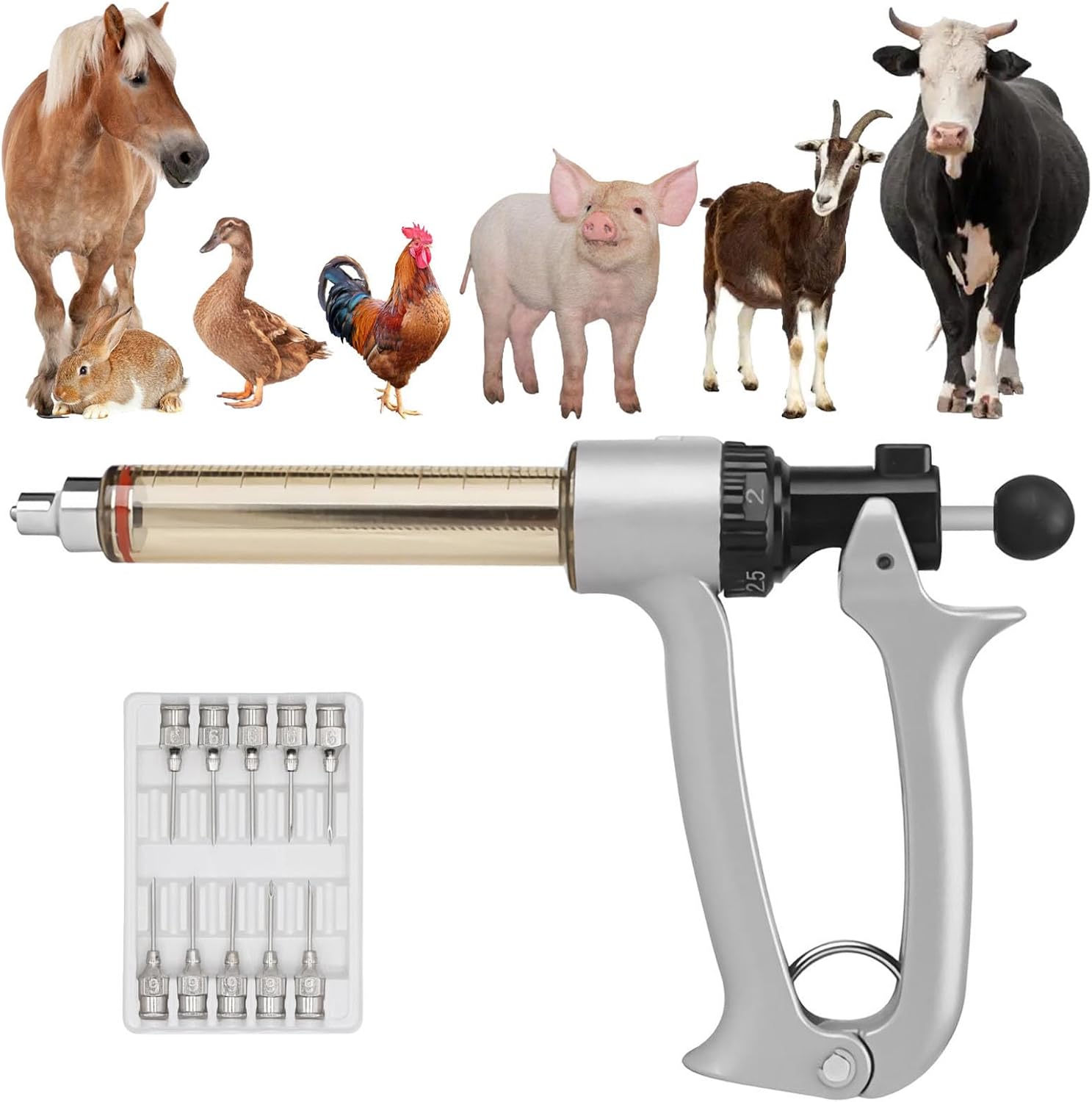 25ML Livestock Syringe Gun for Efficient Animal Care Tasks