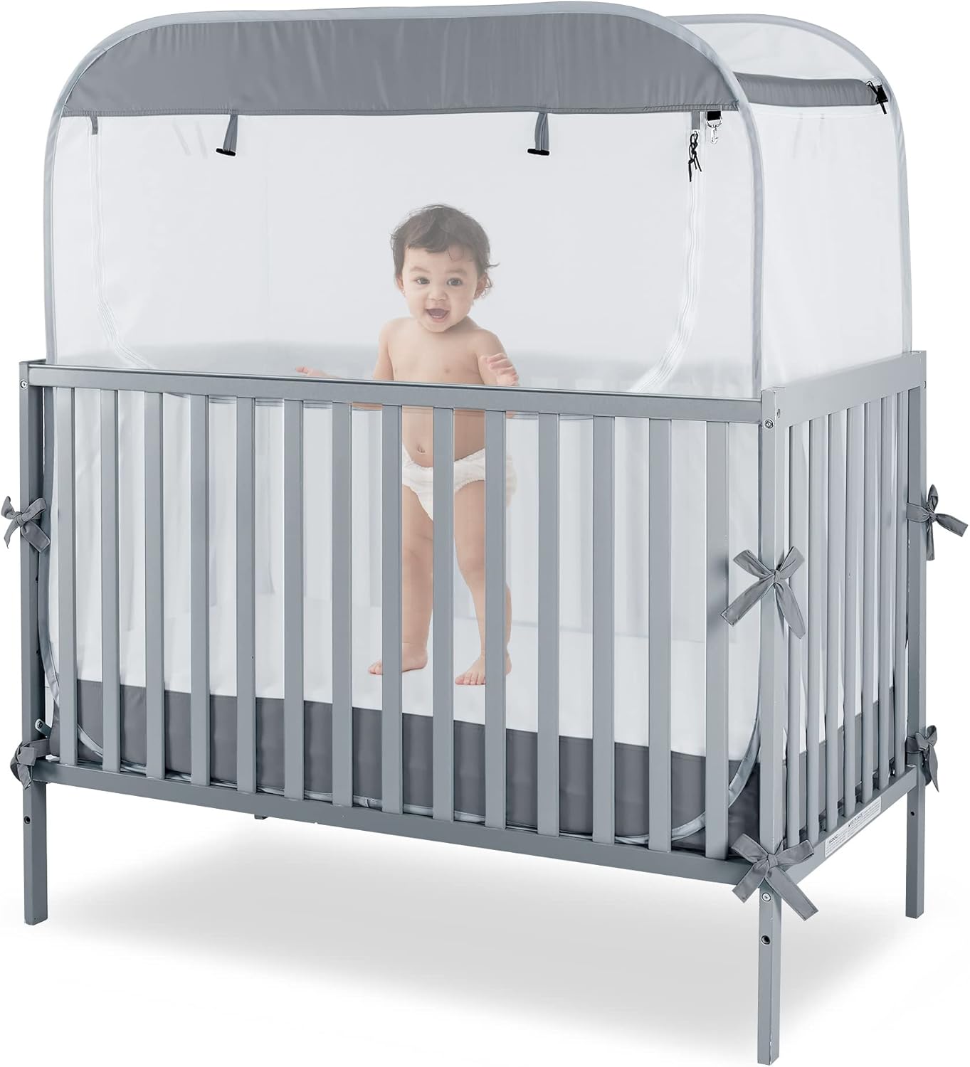Porayhut Portable Baby Crib Net for Safe Sleep and Play
