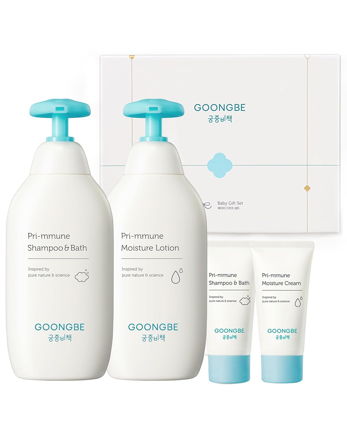 Korean Baby Skin Care Gift Set for Nourishing Bath Essentials