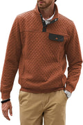 JMIERR Men's Quilted Sweatshirt: Stylish & Warm