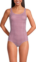 Women's Chlorine Resistant Soft Cup Tugless One-Piece Swimsuit - Scoop
