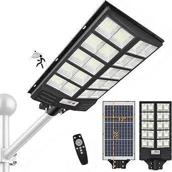 1500W Solar Street Light with Motion Sensor for Outdoor Use