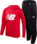Boys' Active Sweatsuit 2-Piece Waffle Knit Hoodie and Joggers - Ready