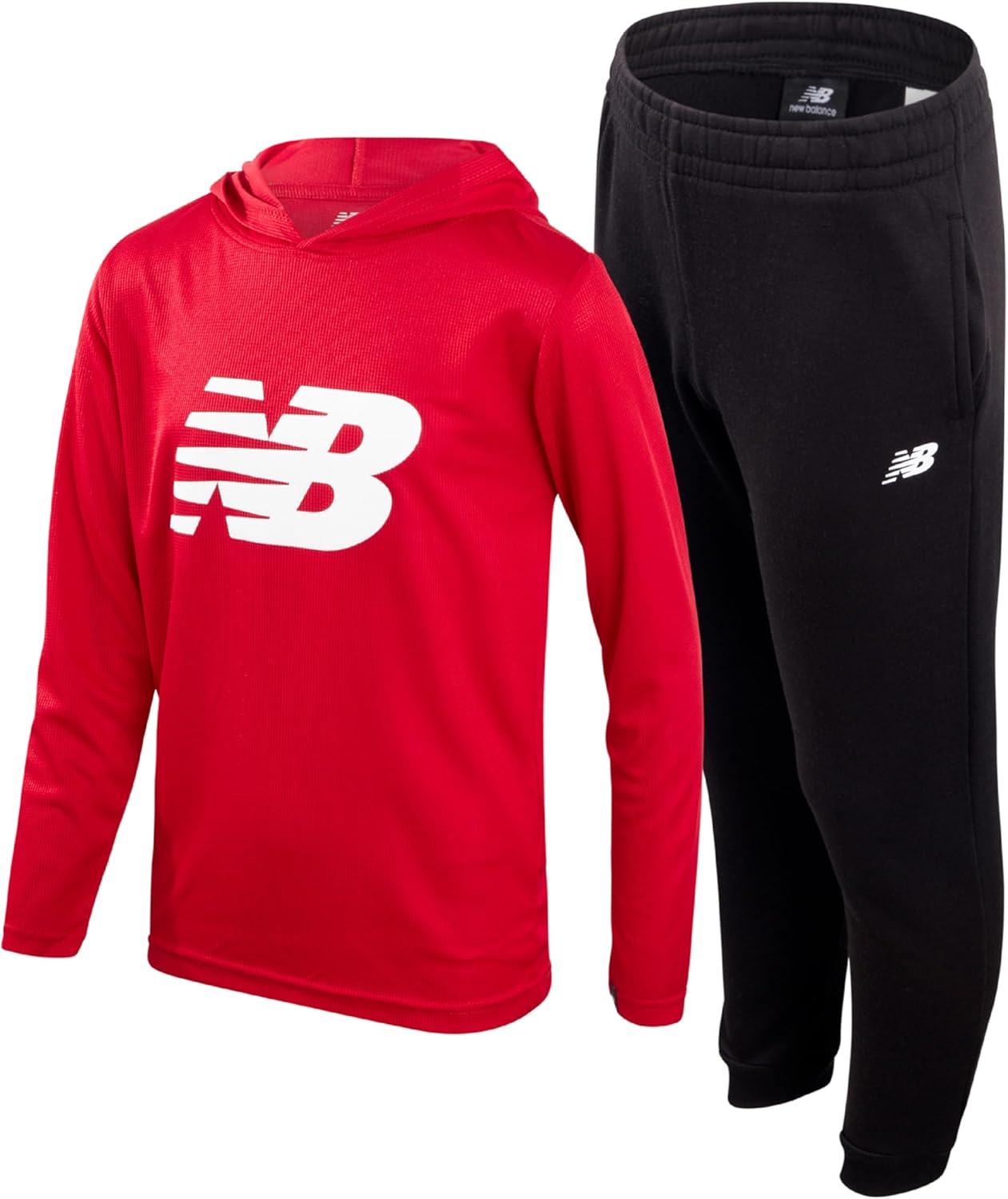 New Balance Boys' Active Sweatsuit - Waffle Knit Hoodie Set