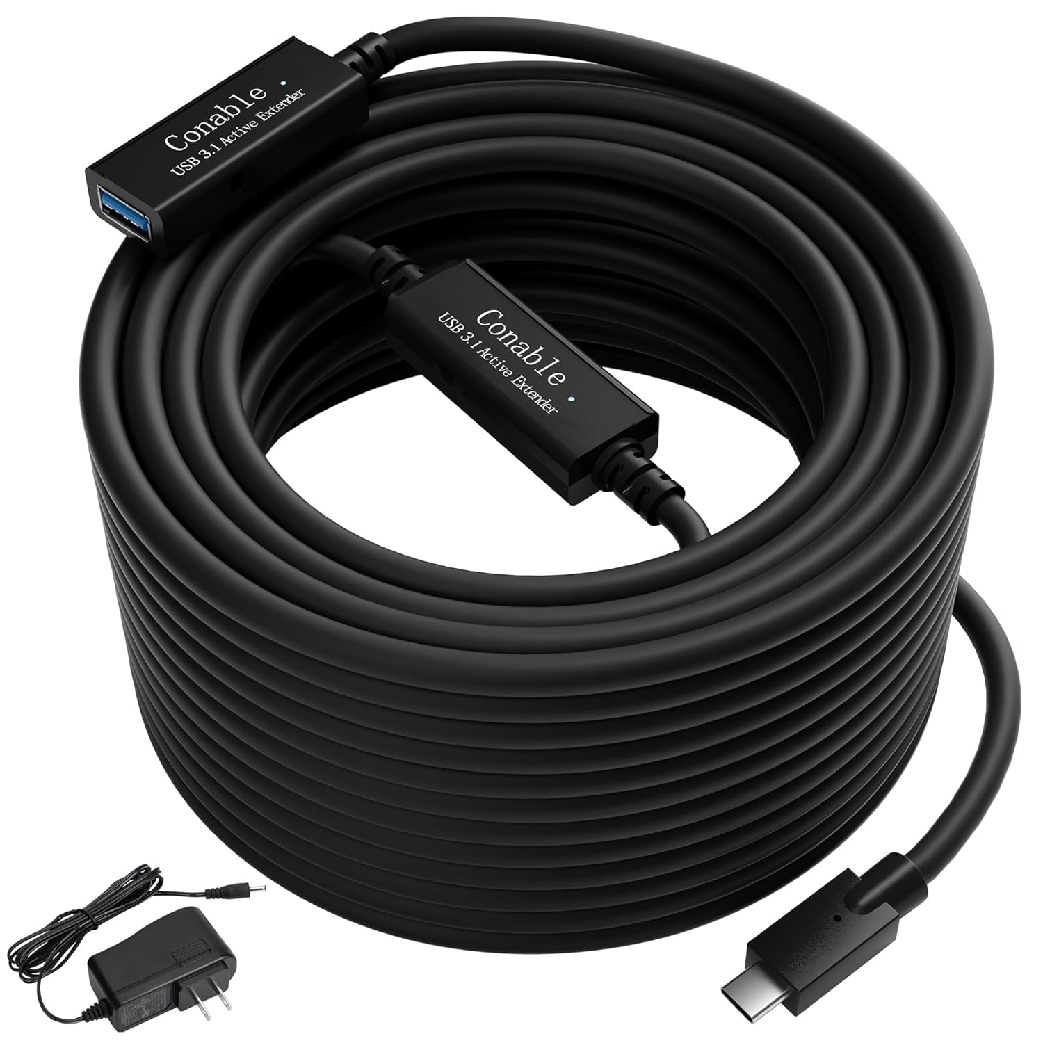 50ft Long USB C Extension Cable with Signal Booster